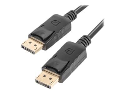 Lanberg - DisplayPort-kabel - DisplayPort (hane) spärrad till DisplayPort (hane) spärrad - DisplayPort 1.2 - 300 V - 1 m - stöd för 4K - svart