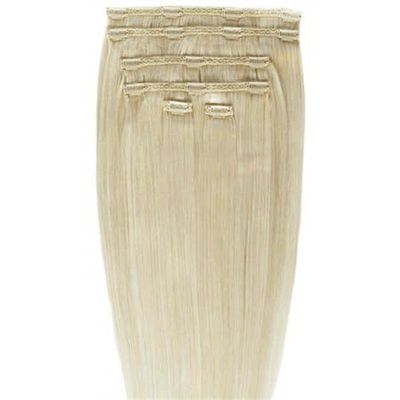Gold24 Clip-on Hair Extensions 88 Blonde 50cm - 7 deler