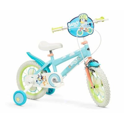 Barnesykkel Bluey 14" Blå Grønn
