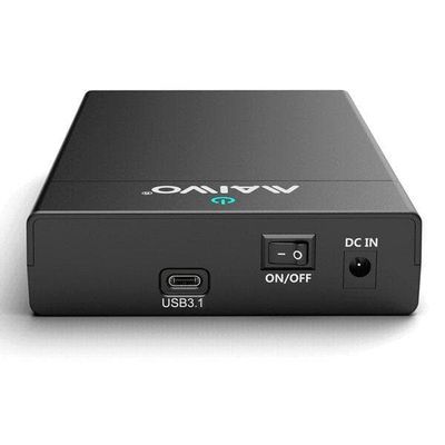Maiwo K3568G2 USB 3.1 Gen2 10Gbps Eksternt oppbevaringsskap for 1. 3,5 SATA HDD Opptil 8TB med støtte for UASP USB-kabel inkludert