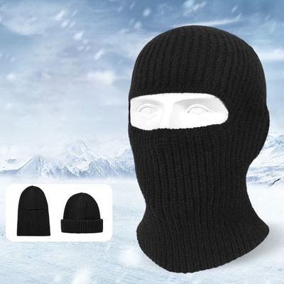 Balaklava / lue i akrylfiber - Svart