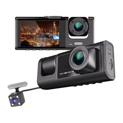Dash cam 3-kanals bil DVR HD 1080P