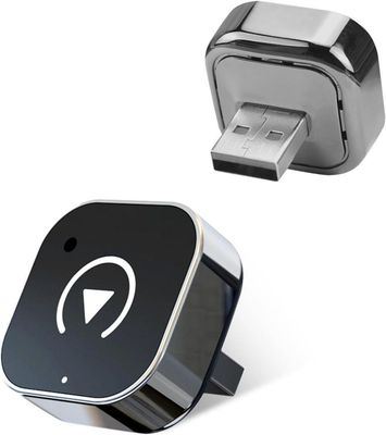 OBOSOE Trådlös CarPlay Adapter , för CarPlay och Android Auto ,Plug-and-play med extremt låg fördröjning