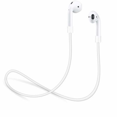 2x Hvit magnetisk silikon ledning Apple AirPods stropp stropper