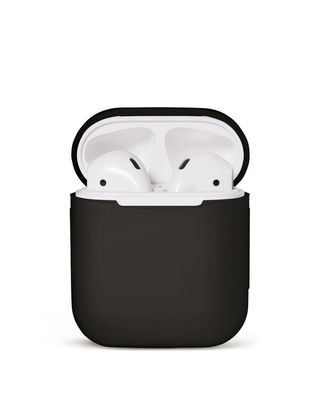 2x Silikon dekselveske til Apple Airpods / Airpods 2 - Svart