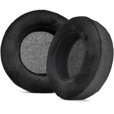 INF Erstatningsøreputer i svart fløyel for tykkede for Corsair Virtuoso PRO (2-pack) 0