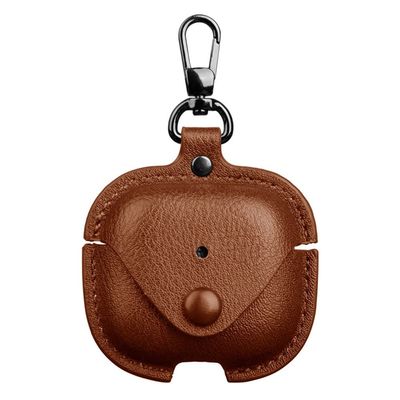 SKALO AirPods 4 PU-Læder Cover - Brun