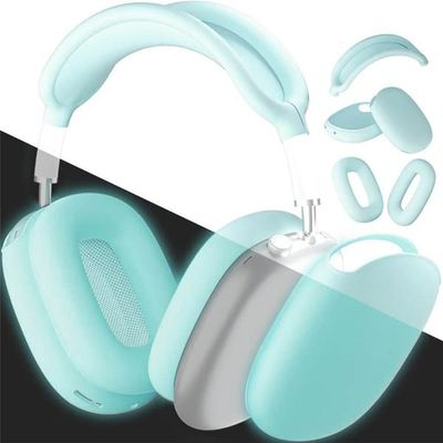 Silikondeksel til Apple AirPods Max hodetelefoner - Flurescent Blue