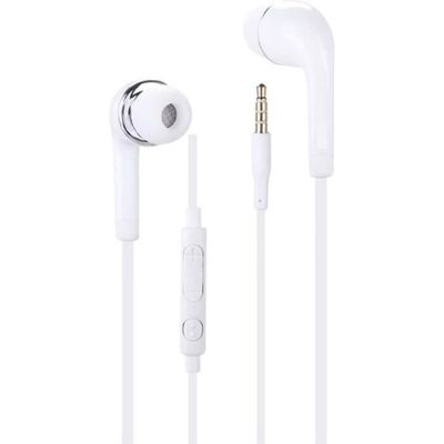 Hörlurar för Xiaomi Redmi Note 8 2021 Högkvalitativ audio i ultracomfortabelt silicone med volymkontroll och mikrofon - VIT