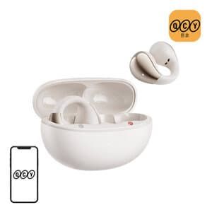 QCY Crossky Clip T33-hodetelefoner (hvite)