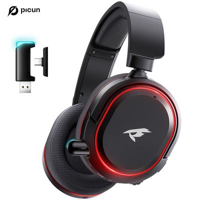 Picun G2 röda och svarta Over-the-Ear Bluetooth-hörlurar