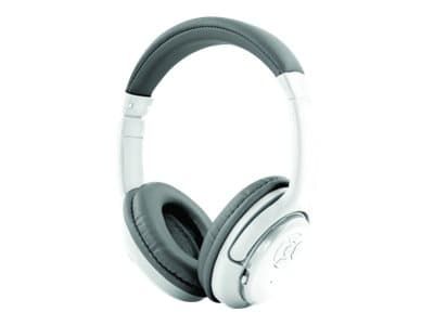 Esperanza EH163W - Hodetelefoner med mikrofon - on-ear - Bluetooth - trådløs - libero white