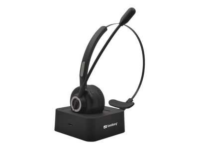 Sandberg Bluetooth Office Headset Pro Hodesett Trådløs Hodebånd Kontor/kundesenter Sort