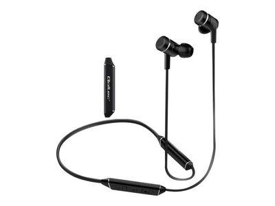 Qoltec - Ørepropper med mikrofon - i øret - Bluetooth - trådløs - svart
