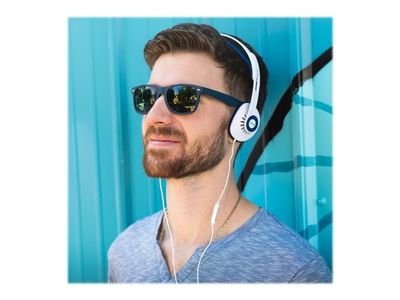Koss KPH30i - Hodetelefoner med mikrofon - on-ear - kablet - 3,5 mm jakk - hvit