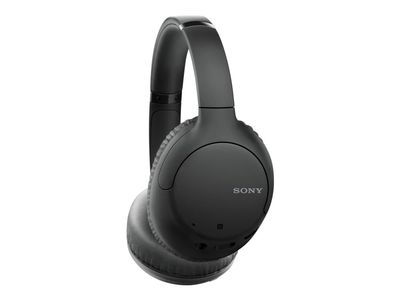 Sony WH-CH710N - Hodetelefoner med mikrofon - full størrelse - Bluetooth - trådløs - NFC - aktiv støydemping - 3,5 mm jakk - svart