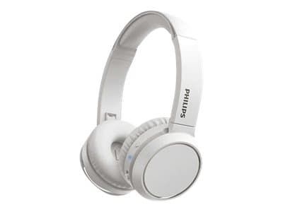 Philips TAH4205WT - Hodetelefoner med mikrofon - on-ear - Bluetooth - trådløs - lydisolerende - hvit