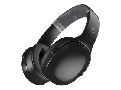 Skullcandy Crusher Evo - Hodetelefoner med mikrofon - full størrelse - Bluetooth - trådløs - ekte svart