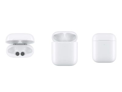 Cyoo - Laddningsfodral - Apple Airpods - Med kabel eller trådlöst - vit til Gen. 1 & Gen.2
