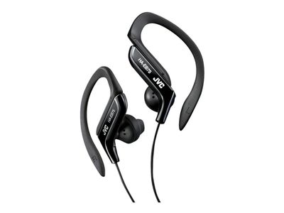 JVC HA-EB75 - Ørepropper - i øret - over-øret-montering - kablet - 3,5 mm jakk - svart