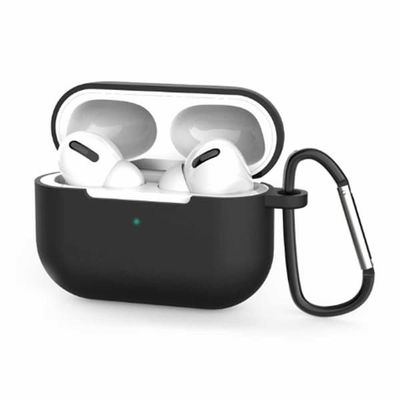 Black Apple AirPods Pro Case Shock -Proof Protective Case Silicone
