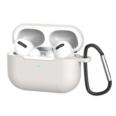 Grått Apple AirPods Pro Fodral Stötsäkert Skyddsfodral Silikon
