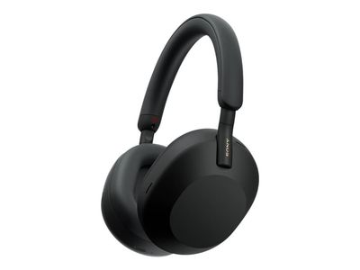 Sony WH-1000XM5 - Hodetelefoner med mikrofon. - full størrelse - Bluetooth - trådløs, kabel - aktiv støyreduksjon - 3,5 mm jack - svart