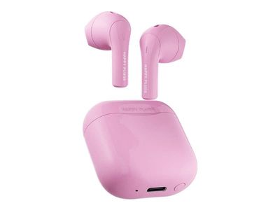 Happy Plugs JOY - True wireless-hodetelefoner med mikrofon - i øret - Bluetooth - rosa