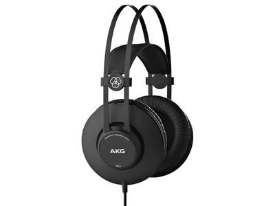 AKG K52, Koblet med ledninger (ikke trådløs), 18 - 20000 Hz, Scene/studio, 200 g, Hodetelefoner, Sort