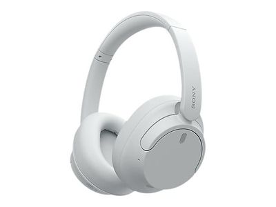 Sony WH-CH720N - Hodetelefoner med mikrofon - full størrelse - Bluetooth - trådløs, kablet - aktiv støydemping - 3,5 mm jakk - hvit
