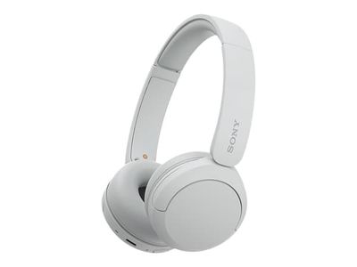 Sony WH-CH520 - Hörlurar med mikrofon - på örat - Bluetooth - trådlös - vit