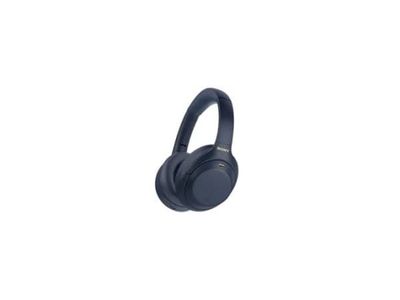 Sony WH-1000XM4 - Hodetelefoner med mikrofon - full størrelse - Bluetooth - trådløs, kablet - NFC - aktiv støydemping - 3,5 mm jakk - midnattsblå