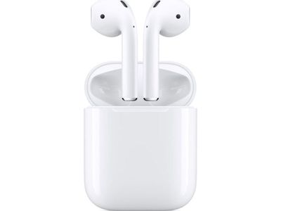 Apple AirPods with Charging Case - 2. generasjon - True wireless-hodetelefoner med mikrofon - ørepropp - Bluetooth
