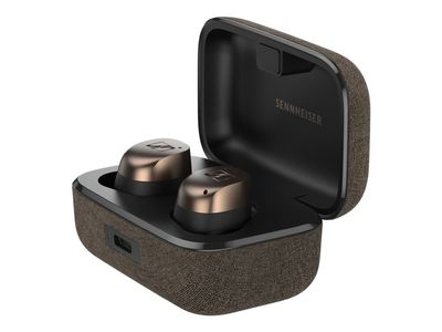 Sennheiser MOMENTUM True Wireless 4 - True wireless-hodetelefoner med mikrofon - i øret - Bluetooth - aktiv støydemping - svart kobber