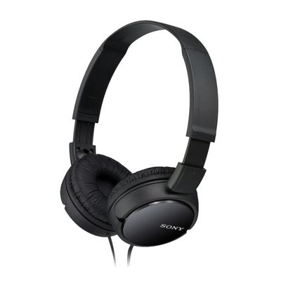 Sony MDR-ZX110 lette foldbare On-Ear-hovedtelefoner, der er kompatible med smartphones, tablets, bærbare computere og MP3-enheder - sort