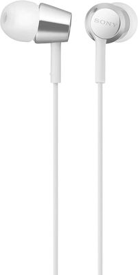 Sony MDR-EX155AP in-Ear Earbud Hörlurar Headset med mikrofon för telefonsamtal - Vit