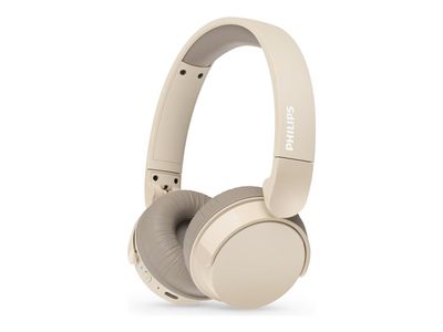 Philips TAH3209BG - Hodetelefoner med mikrofon - over-øret-montering - Bluetooth - trådløs - beige