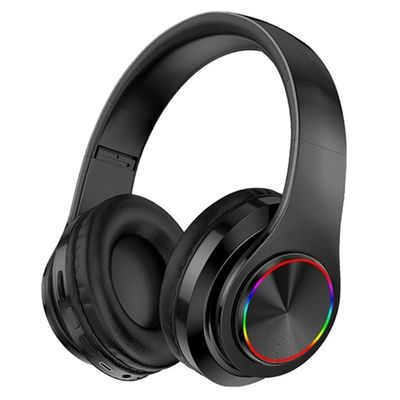 Hifi Trådløs On-Ear Hodesett Bluetooth Hodetelefoner - Svart