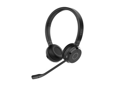 Jabra Evolve 65 TE Stereo - Hodesett - on-ear - Bluetooth - trådløs - USB-A via Bluetooth-adapter - lydisolerende - Certified for Microsoft Teams