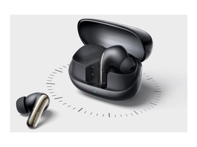 Xiaomi Buds 5 Pro - True wireless-hodetelefoner med mikrofon - i øret - Bluetooth / Wi-Fi - aktiv støydemping - gjennomskinnelig sort