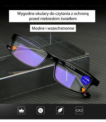 Lukulasit Optiikka +1.5 D asfääriset suodattimella, tietokoneelle, kevyet ja mukavat