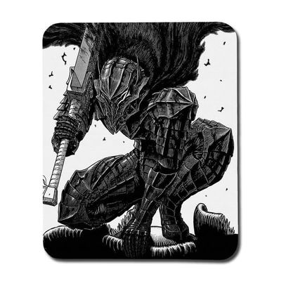 Musmatta: Manga Berserk Guts, halkfri gummibas, livfull och unik design, perfekt för hemmet eller kontoret
