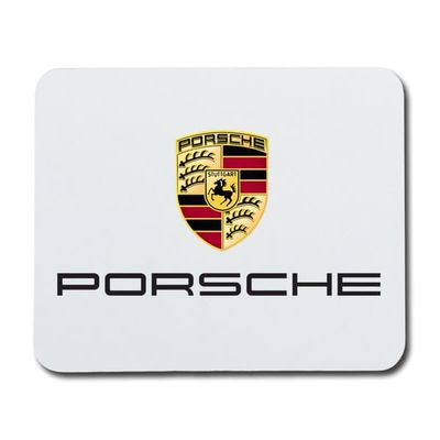 Musmatta: Porsche, halkfri gummibas, livfull och unik design, perfekt för hemmet eller kontoret