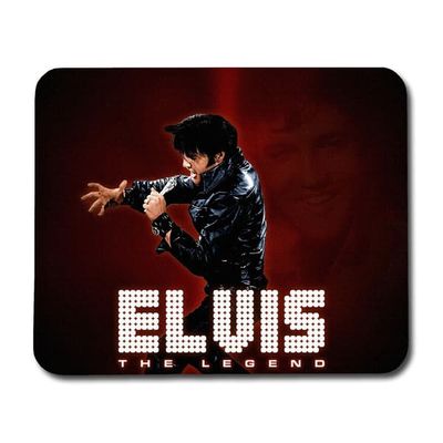 Musmatta: Elvis Presley, halkfri gummibas, livfull och unik design, perfekt för hemmet eller kontoret