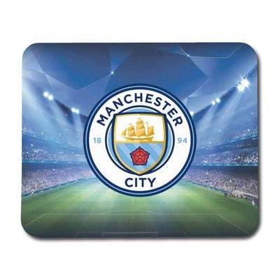 Musmatta: Manchester City 2016 Logo, halkfri gummibas, livfull och unik design, perfekt för hemmet eller kontoret