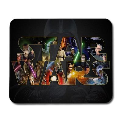 Musmatta: Star Wars Logo, halkfri gummibas, livfull och unik design, perfekt för hemmet eller kontoret