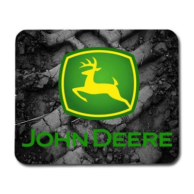 Musematte: John Deere Logo, sklisikker gummibunn, unikt motiv