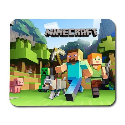 Musematte: Minecraft, sklisikker gummibunn, unikt motiv