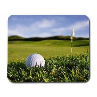 Musematte: Golf, sklisikker gummibunn, unikt motiv