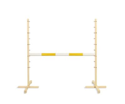 Hoppstängsel för hobbyhäst 120 cm, gul balk